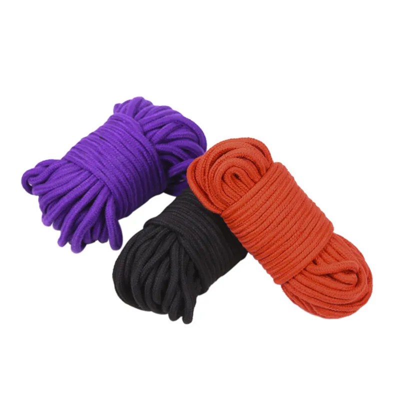 Black Red Purple Nylon Cotton Rope Women Bdsm Binding Porno Fetish Toys for Couples Bondage Supplies | Красота и здоровье
