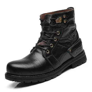 Men Tactical Combat Shoes Leather Martin Boots EU 38-44 New England Men Winter Casual Lace-Up Shoes 468
Men Tactical Combat Shoes Leather Martin Boots EU 38-44 New England Men Winter Casual Lace-Up Shoes 468