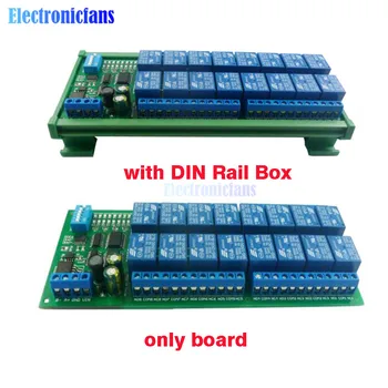 DC 12V 16 Channel RS485 Relay Module Modbus RTU Protocol Remote Control PLC Expansion Board Circuit Board with DIN Rail Box
DC 12V 16 Channel RS485 Relay Module Modbus RTU Protocol Remote Control PLC Expansion Board Circuit Board with DIN Rail Box