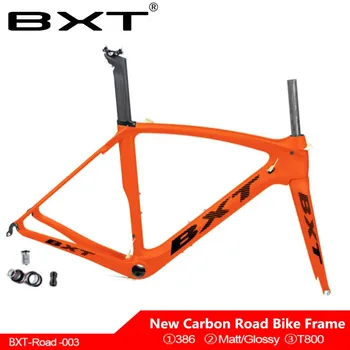 NEW BXT T800 carbon road frame bike racing bicycle frameset carbon fork UD matt/glossy BB386 road bike frame V brake bicicletas
NEW BXT T800 carbon road frame bike racing bicycle frameset carbon fork UD matt/glossy BB386 road bike frame V brake bicicletas