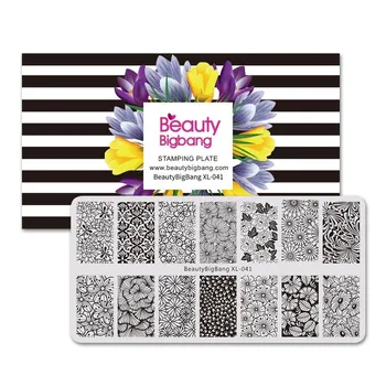BeautyBigBang Nail Stamping Plates Many Beautiful Flower Pattern Nail Art Stamping Plate Stainless Steel Nail Template XL-041
BeautyBigBang Nail Stamping Plates Many Beautiful Flower Pattern Nail Art Stamping Plate Stainless Steel Nail Template XL-041