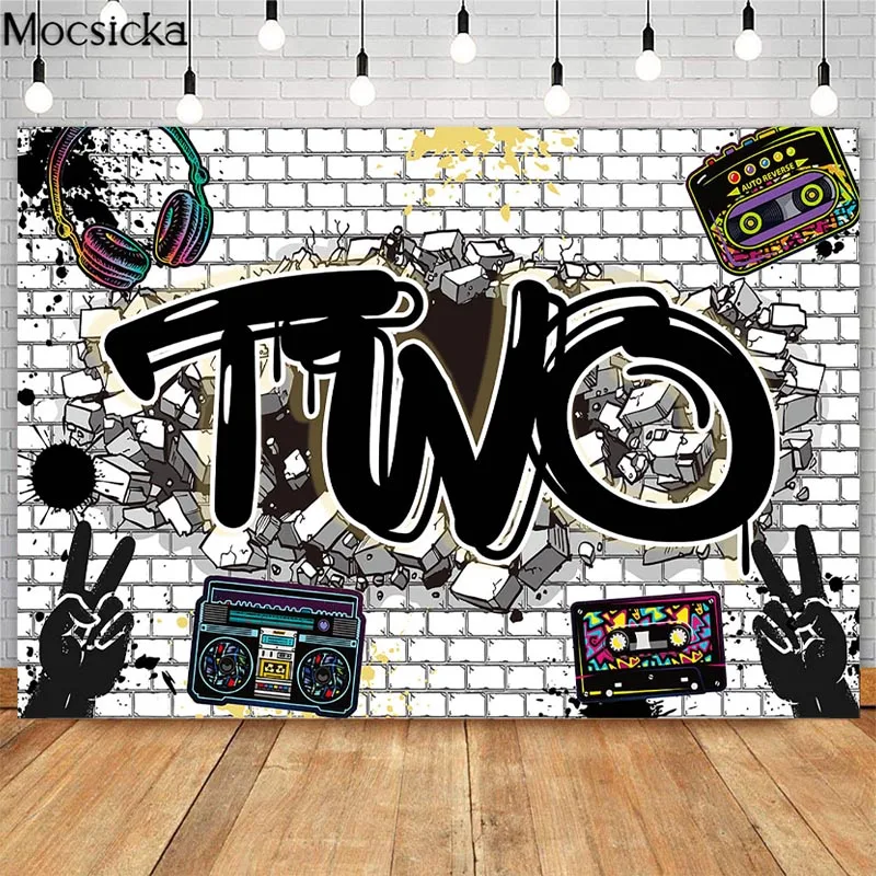 Mocsicka Hip Hop Theme 2nd Birthday Backdrops Banner Graffiti Wall Two Legit to Quit Birthday Party Decor Photography Background
Mocsicka Hip Hop Theme 2nd Birthday Backdrops Banner Graffiti Wall Two Legit to Quit Birthday Party Decor Photography Background