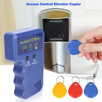 Black/Blue Duplicator Key Handheld 125KHz RFID ID Card Copier Writer Reader Writable EM4305 ID Card HID AWID Card Can be Copied
Black/Blue Duplicator Key Handheld 125KHz RFID ID Card Copier Writer Reader Writable EM4305 ID Card HID AWID Card Can be Copied