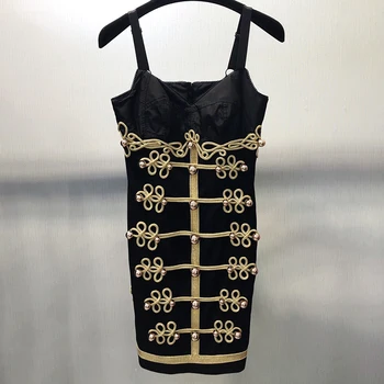 Retro Court Style Sexy Small Dress Fall 2020 New Style Bra Knitting Embroidery Slim Fitting Suspender Dress
Retro Court Style Sexy Small Dress Fall 2020 New Style Bra Knitting Embroidery Slim Fitting Suspender Dress