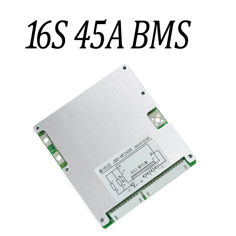 High quality lifepo4 16s bms 48v battery pack 45A discharge 16s bms smart PCM lithium bms cell protection board Balance function
High quality lifepo4 16s bms 48v battery pack 45A discharge 16s bms smart PCM lithium bms cell protection board Balance function