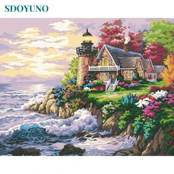 SDOYUNO 60x75cm DIY Oil Painting By Numbers On Canvas Beach house Frameless Paint By Numbers Home Decor Seascape Digital Paint
SDOYUNO 60x75cm DIY Oil Painting By Numbers On Canvas Beach house Frameless Paint By Numbers Home Decor Seascape Digital Paint