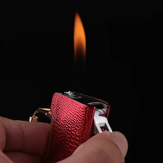 Briquet à gaz butane gonflable pour homme et femme, allume-cigare sans jet, gadgets créatifs pour sac à main, nouveau 2