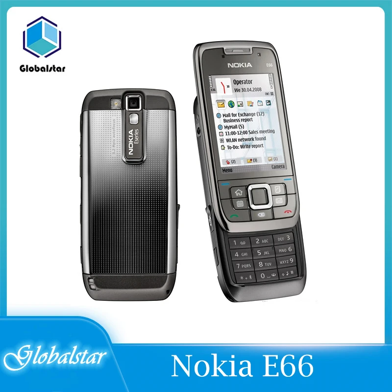 Восстановленный Оригинальный разблокированный телефон Nokia E66 GSM WCDMA WIFI камера МП