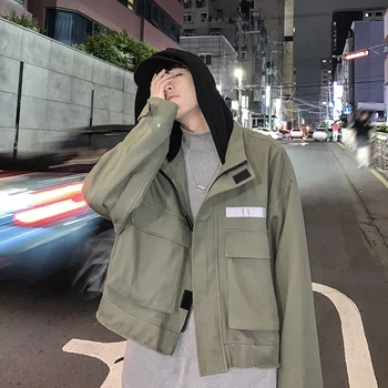 19 Autumn New Korean Version Of The College Wind Casual Personality Tooling Loose Stitching Long-sleeved Hooded Jacket
19 Autumn New Korean Version Of The College Wind Casual Personality Tooling Loose Stitching Long-sleeved Hooded Jacket