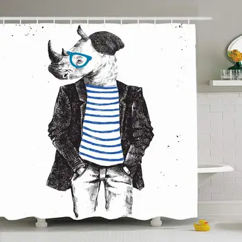 Shower Curtain Set with Hooks 72x78 Boy Hand Drawn Dressed Hipster Rhino Isolated Retro Animals Wildlife Shirt Head Beauty
Shower Curtain Set with Hooks 72x78 Boy Hand Drawn Dressed Hipster Rhino Isolated Retro Animals Wildlife Shirt Head Beauty