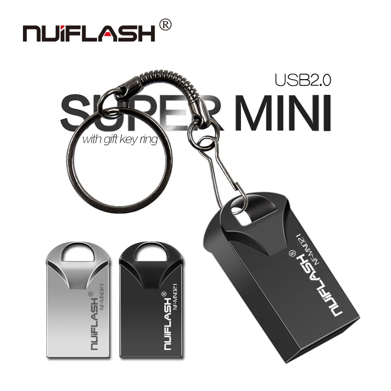 

Nuiflash MINI pendrive 64gb Usb flash drive 32gb USB2.0 pendrive 16gb 8gb 4gb stick drive 128gb with gift key ring newest u disk