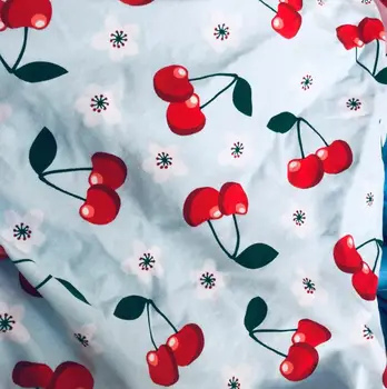 100*150 Diy Craft Cloth Fabric blue Red Cherry The Printed baby clothes lycra knit Cotton Tissus Quilting Material For Textile
100*150 Diy Craft Cloth Fabric blue Red Cherry The Printed baby clothes lycra knit Cotton Tissus Quilting Material For Textile