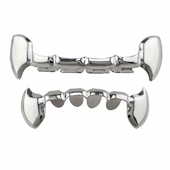 Personality Fangs Gold Braces Tiger Teeth Braces Teech Grillz Braces Environmental Protection Copper
Personality Fangs Gold Braces Tiger Teeth Braces Teech Grillz Braces Environmental Protection Copper