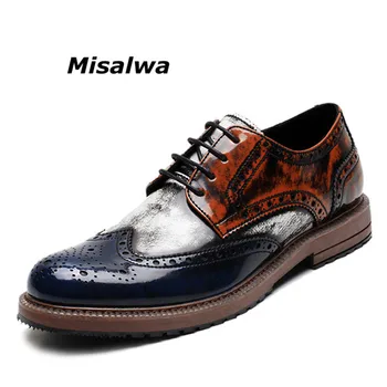 Misalwa Italy Men's Prince Classic Wingtip Dress Shoes Blue White Wedding Party Male Formal Oxford Brogue Shoes 2019 Drop Ship
Misalwa Italy Men's Prince Classic Wingtip Dress Shoes Blue White Wedding Party Male Formal Oxford Brogue Shoes 2019 Drop Ship