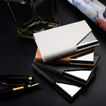 Peerless 1pc PU Stainless steel Covers Business ID Credit Card Holder Waterproof Wallet Pocket Case
Peerless 1pc PU Stainless steel Covers Business ID Credit Card Holder Waterproof Wallet Pocket Case