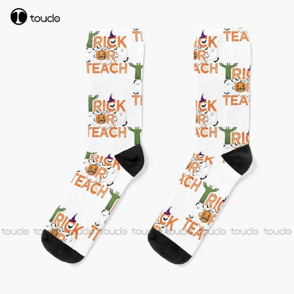 Trick Or Teach Funny Halloween Teacher Socks Cute Socks For Women Personalized Custom Unisex Adult Teen Youth Socks Fashion New
Trick Or Teach Funny Halloween Teacher Socks Cute Socks For Women Personalized Custom Unisex Adult Teen Youth Socks Fashion New