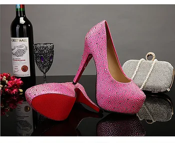 Pumps Shoes Woman Spring High Heels 11-14CM Ladies Shoes Waterproof Table Shallow Korean Night Club Female Pumps Wedding Shoes
Pumps Shoes Woman Spring High Heels 11-14CM Ladies Shoes Waterproof Table Shallow Korean Night Club Female Pumps Wedding Shoes