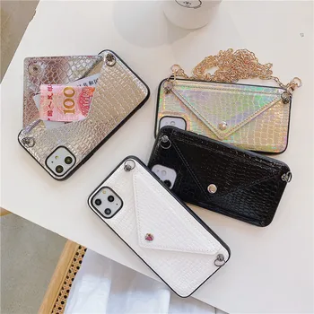 Snakeskin Card Holder PU Leather Crossbody Gold Chain Mobile Phone Case Cover for iphone 11 pro max 7 8 plus x xr
Snakeskin Card Holder PU Leather Crossbody Gold Chain Mobile Phone Case Cover for iphone 11 pro max 7 8 plus x xr