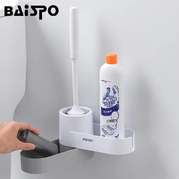 BAISPO TPR Soft Silicone Toilet Brush Holder With Base Household Floor Cleaning Brush For Toilet WC Bathroom Accessories Sets
BAISPO TPR Soft Silicone Toilet Brush Holder With Base Household Floor Cleaning Brush For Toilet WC Bathroom Accessories Sets