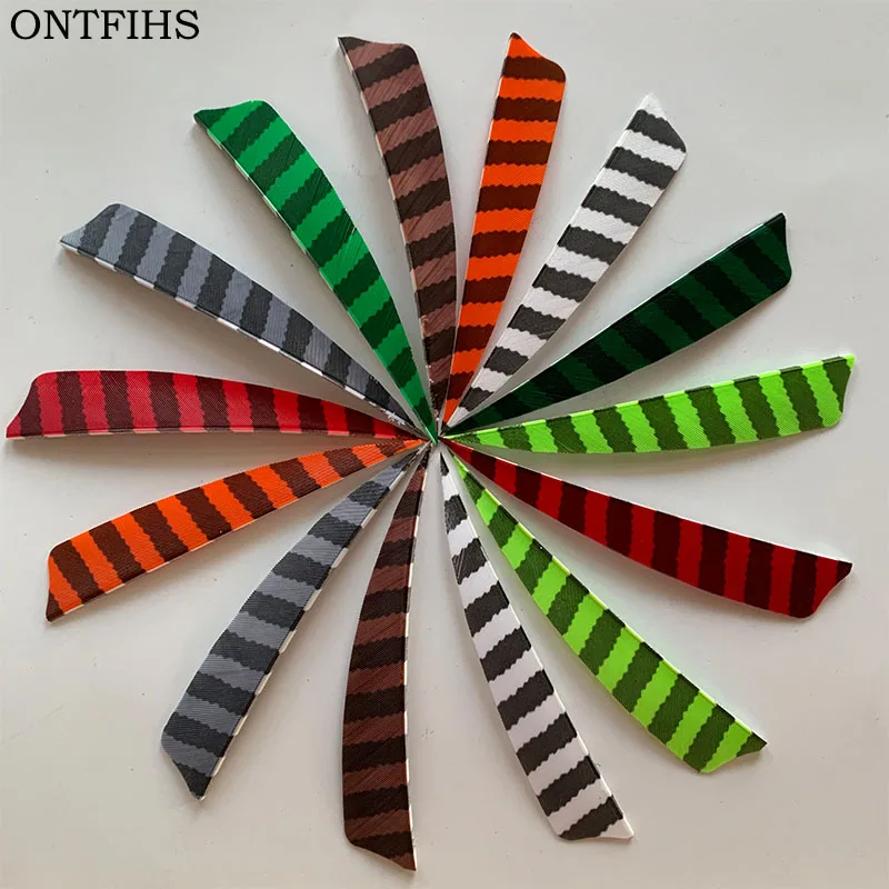 50pcs/lots 4" Shield Hunting Arrow Feathers Striped Turkey Feather Archery Arrow Accessories 11 Color Fletching Feathers FT51
50pcs/lots 4" Shield Hunting Arrow Feathers Striped Turkey Feather Archery Arrow Accessories 11 Color Fletching Feathers FT51