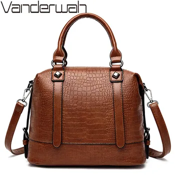 Luxury Ladies Boston Alligator Handbags Women Vintage Tote Hand Bags Designer Sac A Main Shoulder Bags for Women Leather Handbag
Luxury Ladies Boston Alligator Handbags Women Vintage Tote Hand Bags Designer Sac A Main Shoulder Bags for Women Leather Handbag