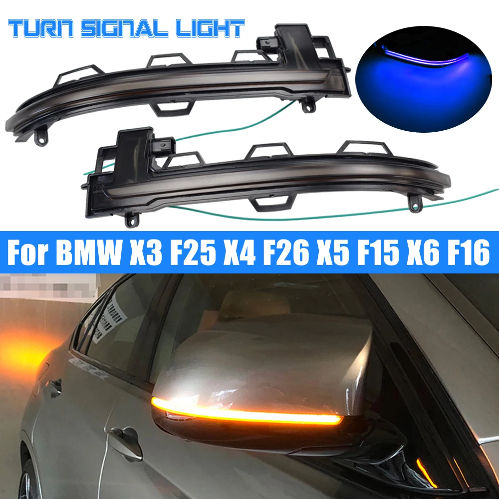 LED Dynamic Turn Signal Light Flowing Water Blinker Flashing Light For BMW X3 X4 X5 X6 F25 LCI F26 F15 F16 2014 2015 2016-2018
LED Dynamic Turn Signal Light Flowing Water Blinker Flashing Light For BMW X3 X4 X5 X6 F25 LCI F26 F15 F16 2014 2015 2016-2018
