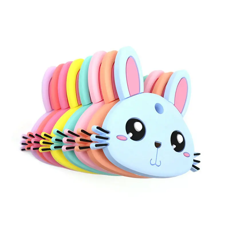 5PCS Silicone Rabbit Teether Food Grade Bunny Teether Nursing Teething Necklace Accessories Silicone Animal Teether
5PCS Silicone Rabbit Teether Food Grade Bunny Teether Nursing Teething Necklace Accessories Silicone Animal Teether