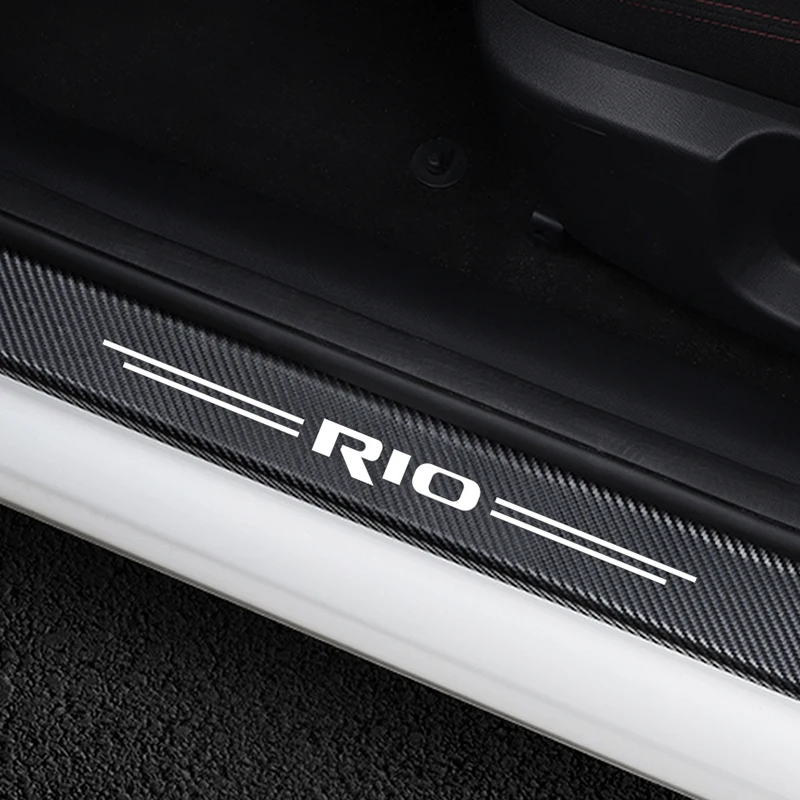 4 шт. автомобильные наклейки порога двери охранник для Kia Rio 3 K2 K3 X линии автомобиля
