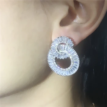 Square Zircon Eight shape Drop earring T Top CZ Zircon S925 Women Wedding Dangle Earring for Women Lady Party jewelry
Square Zircon Eight shape Drop earring T Top CZ Zircon S925 Women Wedding Dangle Earring for Women Lady Party jewelry