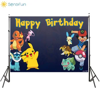 Sensfun 7x5FT Background Photography Pokemons Cartoon Kids Birthday Photo Backdrops Photo Studio Props Party Banner Photocall
Sensfun 7x5FT Background Photography Pokemons Cartoon Kids Birthday Photo Backdrops Photo Studio Props Party Banner Photocall
