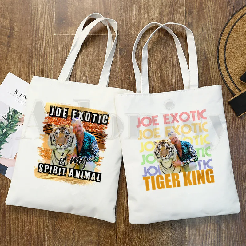 Joe Exotic The Tiger King Canvas For President Simple Cartoon Print Shopping Bags Girls Fashion Life Casual Pacakge Hand Bag
Joe Exotic The Tiger King Canvas For President Simple Cartoon Print Shopping Bags Girls Fashion Life Casual Pacakge Hand Bag