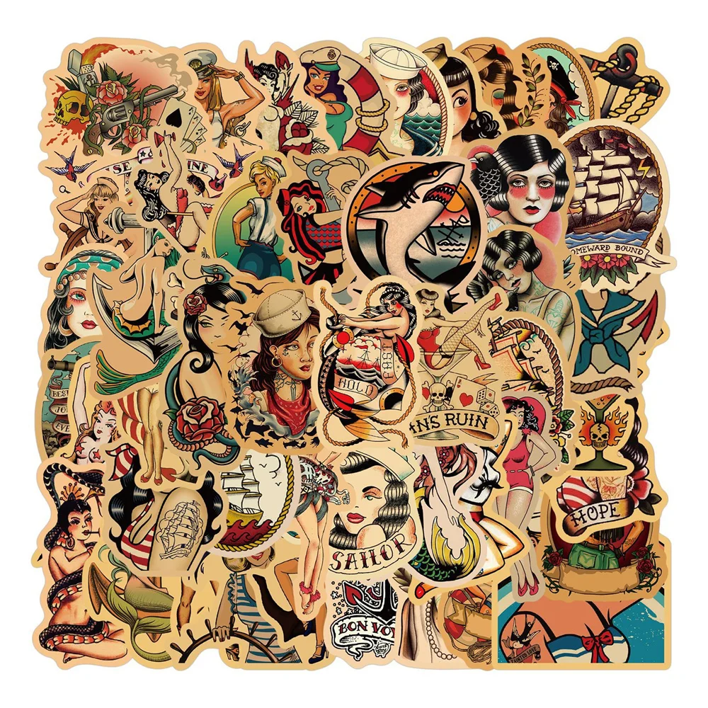 50/100pcs Personality Retro Girl Stickers For Notebook Stationary Scrapbooking Material Vintage Sticker Aesthetic Craft Supplies 
50/100pcs Personality Retro Girl Stickers For Notebook Stationary Scrapbooking Material Vintage Sticker Aesthetic Craft Supplies