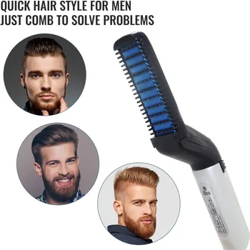 Multifunctional Hair Comb Brush Beard Straightener Hair Straighten Electric Beard Straightening Comb Quick Hair Styler For Men
Multifunctional Hair Comb Brush Beard Straightener Hair Straighten Electric Beard Straightening Comb Quick Hair Styler For Men