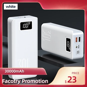30000mAh Mini Power Bank For Phone Portable Charger LED Mirror Back Power Bank External Battery Pack Powerbank
30000mAh Mini Power Bank For Phone Portable Charger LED Mirror Back Power Bank External Battery Pack Powerbank