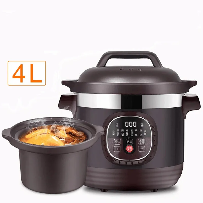 220V Electric Casserole Stew Pot Household Ceramic Electric Stewing Cooker Cooking Pot Machine Easy Operation Slow Stewer
220V Electric Casserole Stew Pot Household Ceramic Electric Stewing Cooker Cooking Pot Machine Easy Operation Slow Stewer