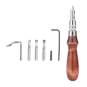 NICEYARD Stitching Edge Groover 7 in 1 Adjustable Hand Tools Sets DIY Tool Leather Grooving Tool Sets Leather Craft Punch Tools
NICEYARD Stitching Edge Groover 7 in 1 Adjustable Hand Tools Sets DIY Tool Leather Grooving Tool Sets Leather Craft Punch Tools