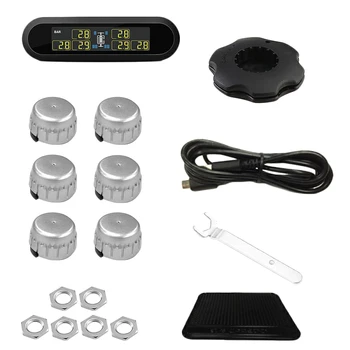 New T650 Solar Wireless Tire Pressure Monitoring System 6 Wheels Digital Tyre Pressure Monitoring for Bus RV Truck External
New T650 Solar Wireless Tire Pressure Monitoring System 6 Wheels Digital Tyre Pressure Monitoring for Bus RV Truck External