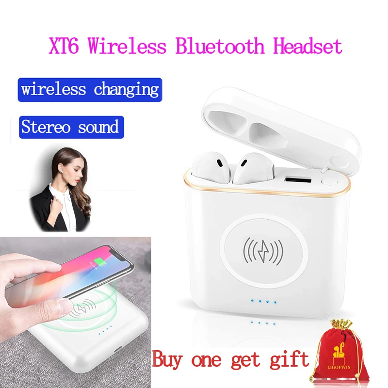 XT6 TWS Wireless Bluetooth Earphone with Changing Bin Large Power Bank Wireless Changing Stereo Earphone for IOS Smartphone
XT6 TWS Wireless Bluetooth Earphone with Changing Bin Large Power Bank Wireless Changing Stereo Earphone for IOS Smartphone