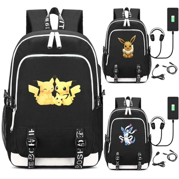 2020 Hot Anime Pikachu GO Evee USB Port Backpack Rucksack Bag Lock / Headphone Interface Students Book Laptop Bag
2020 Hot Anime Pikachu GO Evee USB Port Backpack Rucksack Bag Lock / Headphone Interface Students Book Laptop Bag