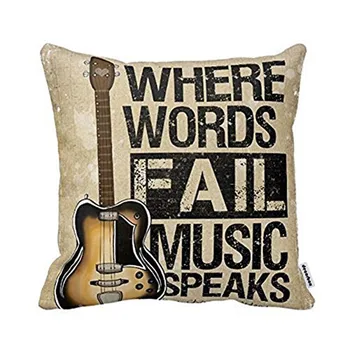 Where Words Fall Music Speaks Quote Throw Pillow Case Vintage Cushion Cover Guitar Pillowcase Twin Sides
Where Words Fall Music Speaks Quote Throw Pillow Case Vintage Cushion Cover Guitar Pillowcase Twin Sides