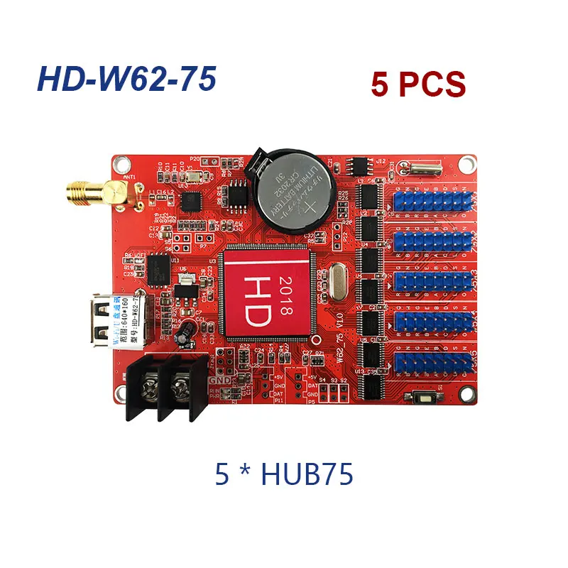 HUIDU led controller HD-U60-75 HD-W60-75 HD-W62-75 single-dual color led wifi controller card video wall controller
HUIDU led controller HD-U60-75 HD-W60-75 HD-W62-75 single-dual color led wifi controller card video wall controller