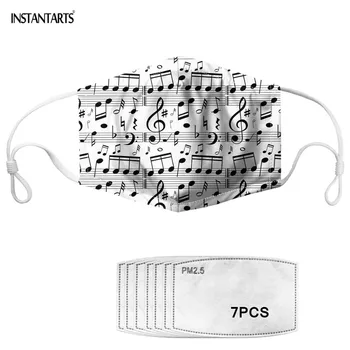 INSTANTARTS Music Notes Pattern Mouth Mask Anti Dust PM2.5 Anti-Haze Washable Masks with 2pcs Filter Paper Breathable Mascaras
INSTANTARTS Music Notes Pattern Mouth Mask Anti Dust PM2.5 Anti-Haze Washable Masks with 2pcs Filter Paper Breathable Mascaras