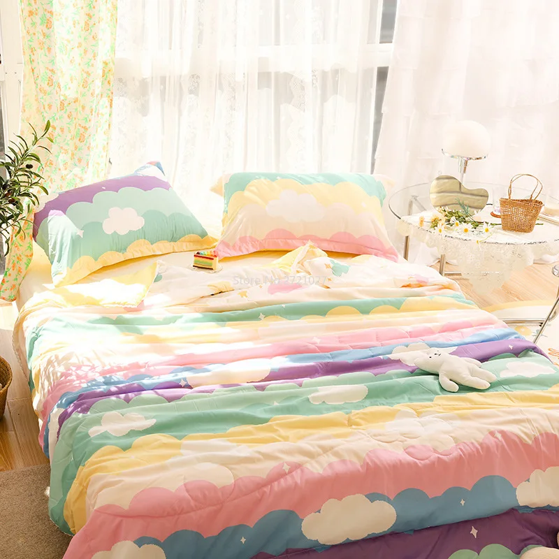Summer New Small Fresh Printing Pattern Summer Cool Quilt Cartoon Air Conditioning Quilt
Summer New Small Fresh Printing Pattern Summer Cool Quilt Cartoon Air Conditioning Quilt