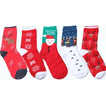5 Pairs Girl Women Christmas Socks New Fashion Santa Claus Elk Snowmen Pattern Gifts for Kids Unisex Xmas Party Funny Socks Hot 
5 Pairs Girl Women Christmas Socks New Fashion Santa Claus Elk Snowmen Pattern Gifts for Kids Unisex Xmas Party Funny Socks Hot