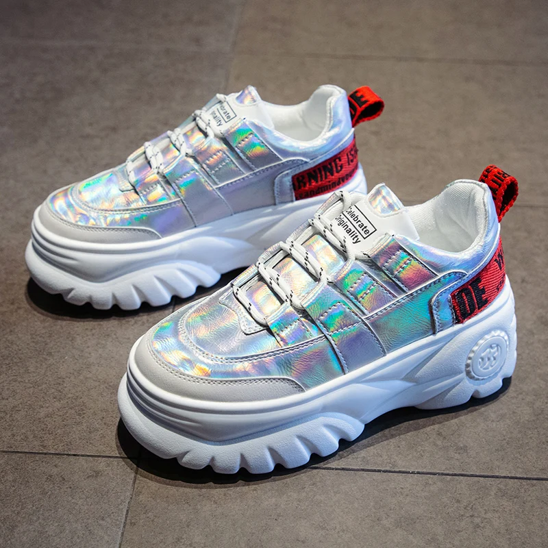 Height Increasing Shoes Woman High Platform Sneakers 2019 Female Shoes Casaul Silver Black Sneakers Breathable Zapatos Mujer
Height Increasing Shoes Woman High Platform Sneakers 2019 Female Shoes Casaul Silver Black Sneakers Breathable Zapatos Mujer