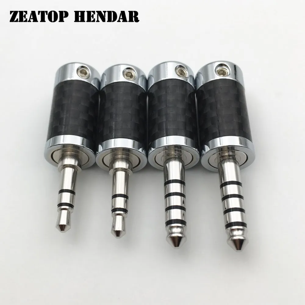 4Pcs Rhodium Plated 3.5mm / 4.4mm 3 5 Pole Stereo Earphone Plug Carbon Fiber HiFi Headset Audio DIY Jack Solder Connector
4Pcs Rhodium Plated 3.5mm / 4.4mm 3 5 Pole Stereo Earphone Plug Carbon Fiber HiFi Headset Audio DIY Jack Solder Connector