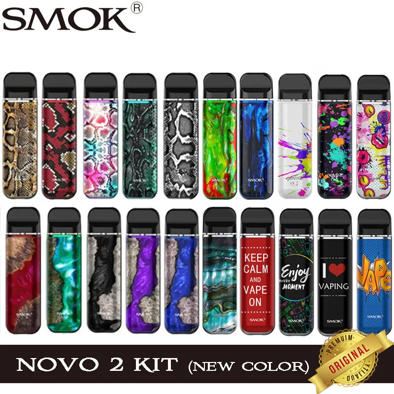 Новый электронных сигарет SMOK Ново 2 Pod Kit электронная сигарета 800 мАч батарея мл