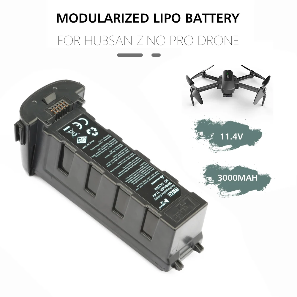 11.4V 3000mAh Spare Intelligent Modularized Lipo Battery for Hubsan Zino Pro GPS RC Drone
11.4V 3000mAh Spare Intelligent Modularized Lipo Battery for Hubsan Zino Pro GPS RC Drone