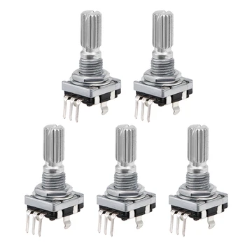 uxcell 5 pcs 360 Degree Rotary Encoder Code Switch Digital Potentiometer EC11 5 Pins 20mm for Industrial Controls, Robotics
uxcell 5 pcs 360 Degree Rotary Encoder Code Switch Digital Potentiometer EC11 5 Pins 20mm for Industrial Controls, Robotics