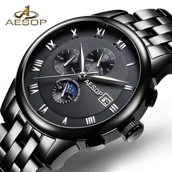 Luxury Auto Mechanical Men Watches Waterproof Watch Stainless Steel Male Orologi Automatic Watch For Men Calendar Masculino
Luxury Auto Mechanical Men Watches Waterproof Watch Stainless Steel Male Orologi Automatic Watch For Men Calendar Masculino